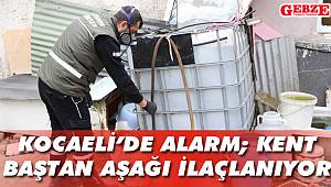 Kocaeli’de alarm; kent baştan aşağı ilaçlanıyor