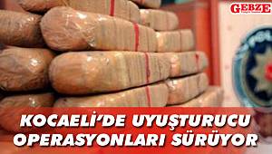 Kocaeli'de uyuşturucu operasyonları sürüyor