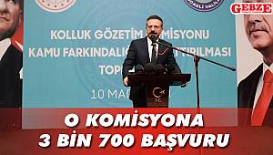 O komisyona 3 bin 700 başvuru