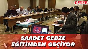 Saadet Gebze, eğitimden geçiyor