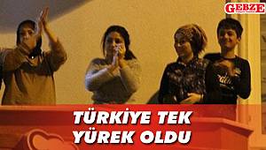 Sağlık çalışanları alkışlandı