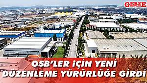 Bölgemizdeki OSB'lerin dikkatine