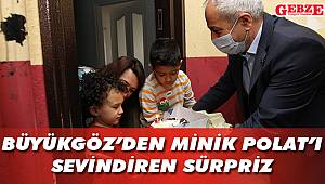 Büyükgöz, minik Polat’ı sevindirdi