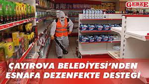 Çayırova Belediyesi’nden esnafa dezenfekte desteği