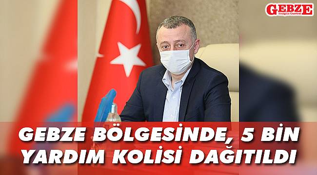 Gebze bölgesinde 5 bin yardım kolisi dağıtıldı