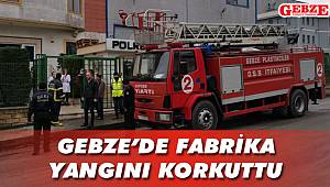 Gebze'de fabrika yangını korkuttu