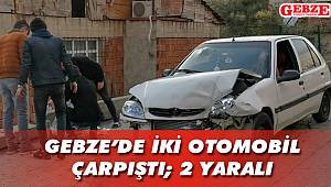 Gebze’de iki otomobil çarpıştı; 2 yaralı