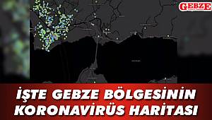İşte Gebze bölgesinin koronavirüs haritası