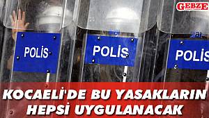 Kocaeli Valiliği duyurdu