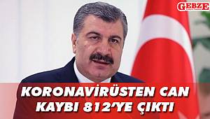 Koronavirüsten can kaybı 812'ye çıktı