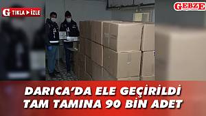 Son günlerin en büyük maske operasyonu