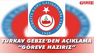 TÜRKAV Gebze'den açıklama, 