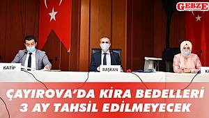 Çayırova’da kira bedelleri 3 ay tahsil edilmeyecek