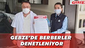 Gebze'de berberler denetleniyor