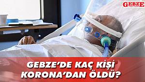 Gebze'de kaç kişi Korona'dan öldü ?