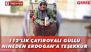 Kolonya hediyesi Güllü Nineyi mutlu etti