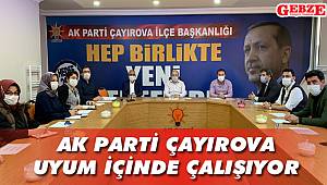 AK Parti Çayırova uyum içinde çalışıyor