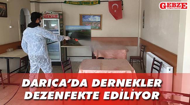 Darıca'da dernekler dezenfekte ediliyor