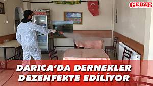 Darıca'da dernekler dezenfekte ediliyor