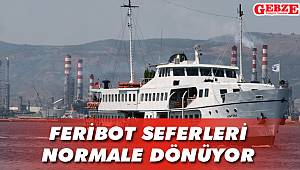 Feribot seferleri normale dönüyor