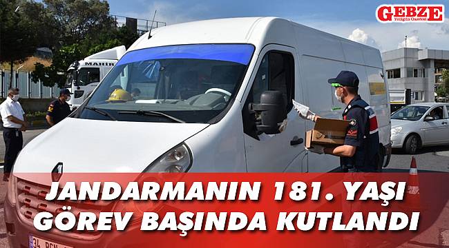 Gebze’de jandarmanın 181. yaşı görev başında kutlandı