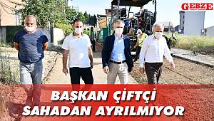 Başkan Çiftçi sahadan ayrılmıyor