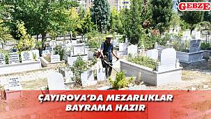 Bayram öncesinde mezarlıklarda hummalı çalışma