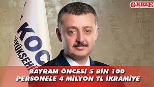 Belde A.Ş. personeline bayram müjdesi