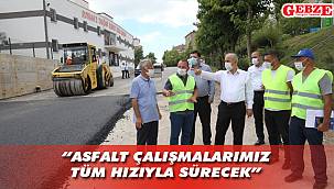 Büyükgöz'den asfalt çalışmalarına denetim