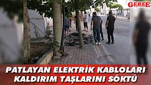 Darıca'da elektrik kablosu patladı