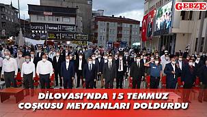 Dilovası'nda 15 Temmuz coşkusu meydanları doldurdu