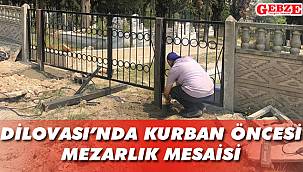 Dilovası’nda mezarlıklar bayrama hazırlanıyor