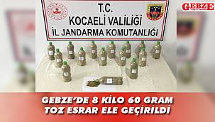 Gebze'de uyuşturucu operasyonu