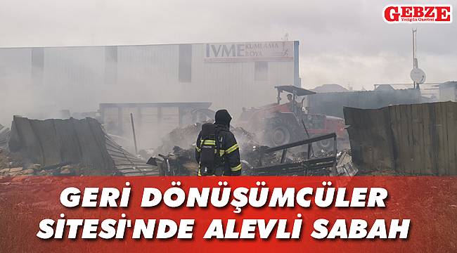 Gebze güne yangınla uyandı