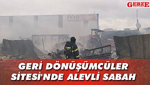 Gebze güne yangınla uyandı