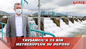 Gebze'nin artan su ihtiyacını o depo karşılayacak