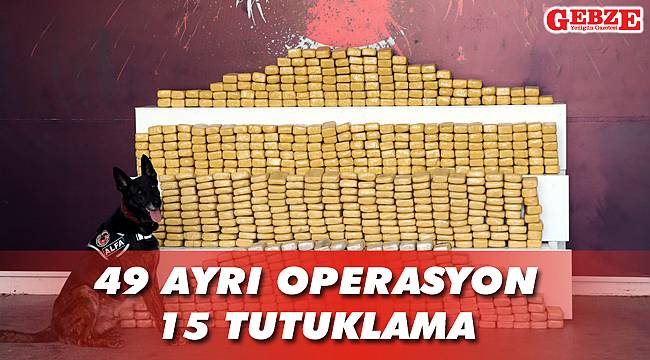 İşte bir haftalık uyuşturucu bilançosu