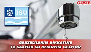 İSU'dan kesinti uyarısı