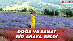 Kocaeli'ndeki lavanta bahçesi görsel şölen sunuyor