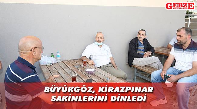 Mahalle sakinleriyle hasbihal etti