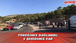Mersin'de askerleri taşıyan otobüs devrildi