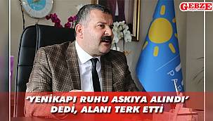 Sergi açılışından sonra alandan ayrıldı