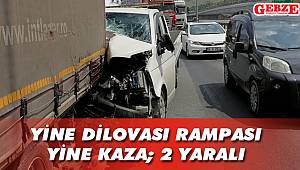 Tır'a arkadan çarptı