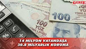 14 milyon vatandaşa 30.8 milyarlık koruma