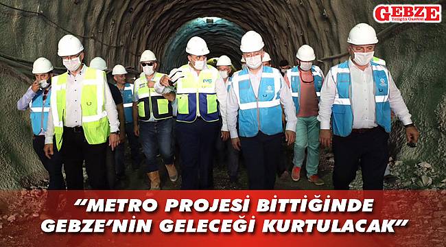 Büyükakın, Gebzeli gazetecilere metro inşaatını gezdirdi