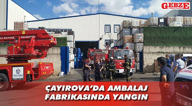 Çayırova’da ambalaj fabrikasında yangın