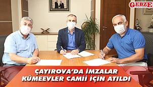 Çayırova'da imzalar Kümeevler Camii için atıldı