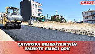 Çayırova'da o mahalle asfalta doydu