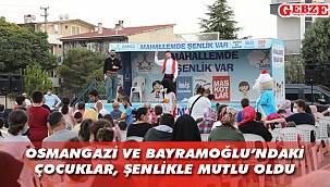 Darıcalı çocukların şenliği sürüyor