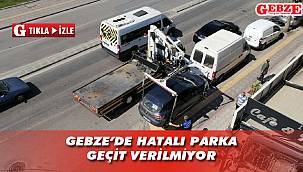 Ekipler kaldırıma park eden aracı çekti